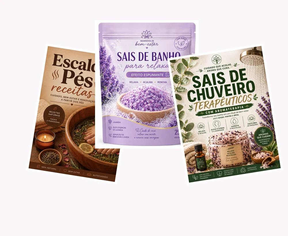 Kit SPA em Casa completo com três guias digitais